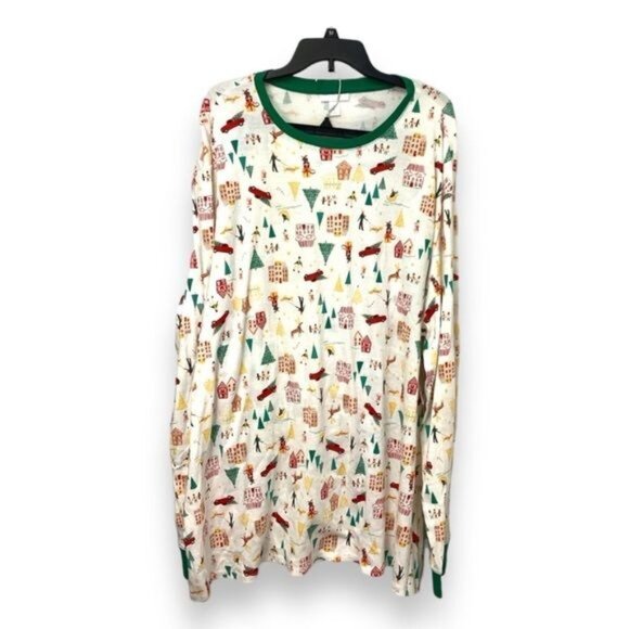 Lauren Conrad Mens Jammies For Your Families Holiday Village Pajama Set 3XLT/B - Picture 2 of 9